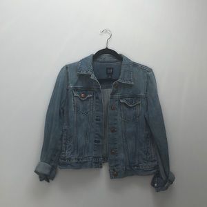 GAP distressed denim jacket
